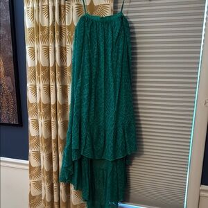 Free People Strapless Green Dress